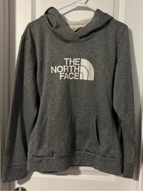 The North Face Charcoal Gray Logo Pullover Hoodie